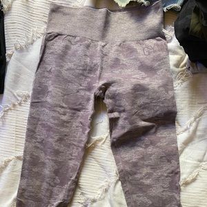 Gymshark purple camo leggings
